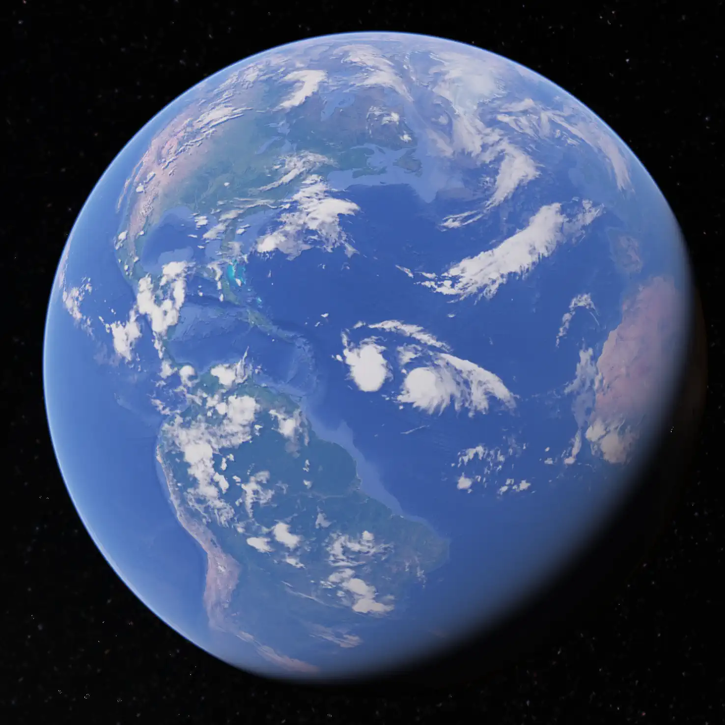 The Globe as Seen on Google Earth